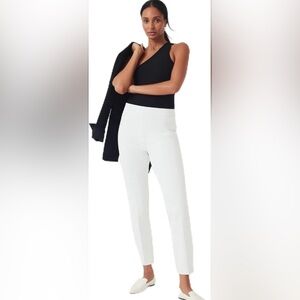 SPANX Brand New NWT White Pants Women’s Size Medium‎ Pull Up Slim Staight